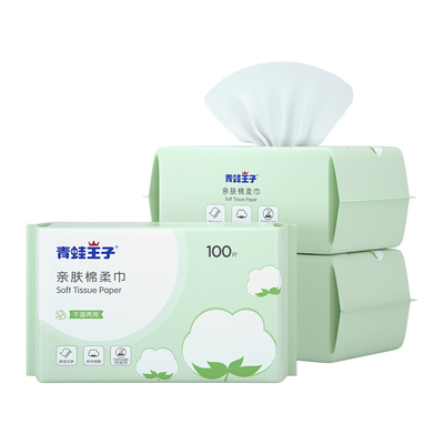 옮길 수 있는 형광성의 표백제 없는 80 / 100 PC 초유연 휴지