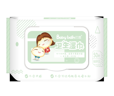 새롭게 설계 정제수 스픈레이스 비 우븐 일회용 습식 와이퍼지를 개발하세요