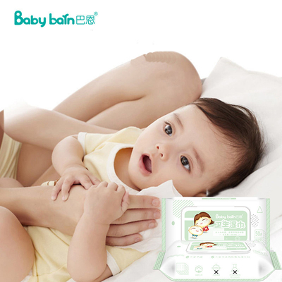 젖먹이 아기 세정 피부를 위한 Eco 우호적 버릴 수 있는 습식 와이퍼지 조직