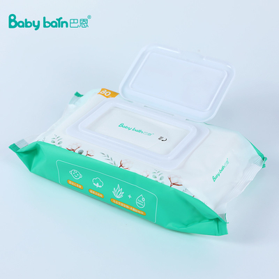 신생아 베이비 케어 물티슈 80Pcs Spunlace 부직포 아기 물티슈 개별 팩