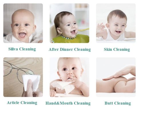 25 모든 연령을 위한 순수한 물 Eco 친절한 생물 분해성 유기 아기 젖은 닦음