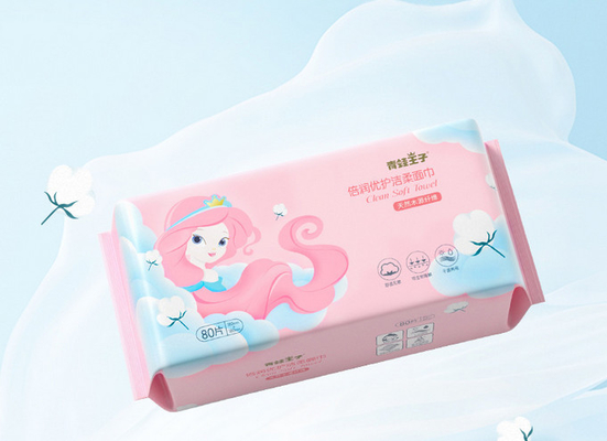 건조하고 젖은 사용을 위한 주문 연약한 면 처분할 수 있는 매일 정화 얼굴 Towelettes
