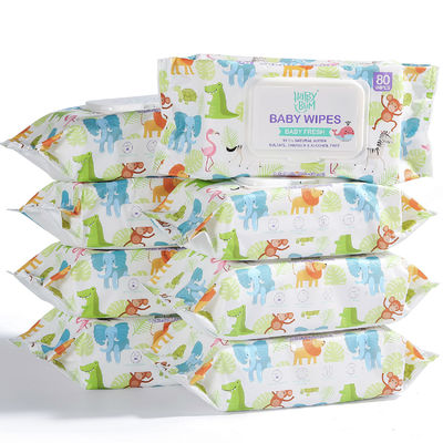 유기적 극단적 부드럽게 버릴 수 있는 습식 와이퍼지 술 무료 주문 제작된 OEM을 어린애처럼 다루세요