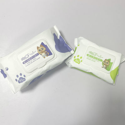 유아양호를 위한 정제수 미생물에 의해 분해된 부직포 언샌티드 습식 와이퍼지 80 PC
