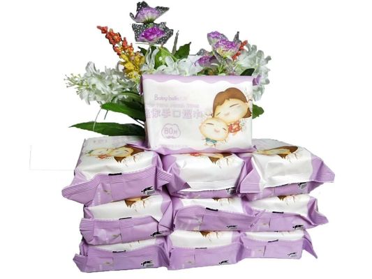 도매 고급 품질 80 Pcs 언샌티드되 물은 민감한 것을 위한 아기 습식 와이퍼지를 닦습니다