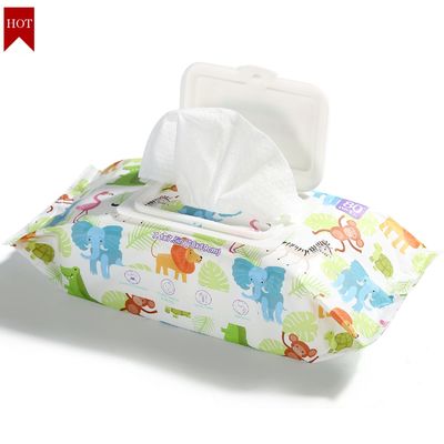 도매 고급 품질 80 Pcs 언샌티드되 물은 민감한 것을 위한 아기 습식 와이퍼지를 닦습니다
