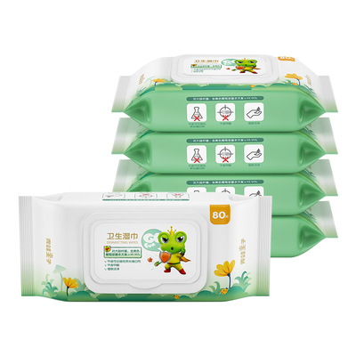 OEM 72 PC 값이 싼 비 우븐 아기들 의료 면 미생물에 의해 분해된 아기 버릴 수 있는 습식 와이퍼지 술 무료 아기 습식 와이퍼지