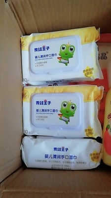 아기 피부 미용을 위한 OEM 정제수 유기적 미생물에 의해 분해된 일회용 손수건 80PCS