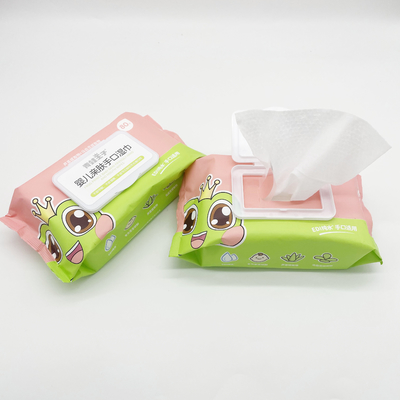 자유로운 플라스틱 캡 언스상 술과 80Pcs 유기적 아기 습식 와이퍼지