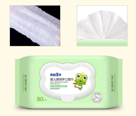 새로운 설계 자연적 유기적 아기 습식은 아기를 위한 친절한 면 물 닦기를 닦습니다