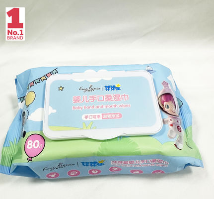 주문 제작된 개인 라벨은 신기한 습식 와이퍼지 버릴 수 있는 세정을 압축했습니다