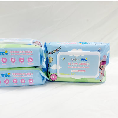 주문 제작된 개인 라벨은 신기한 습식 와이퍼지 버릴 수 있는 세정을 압축했습니다