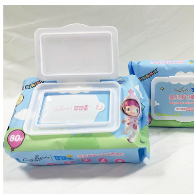 주문 제작된 개인 라벨은 신기한 습식 와이퍼지 버릴 수 있는 세정을 압축했습니다