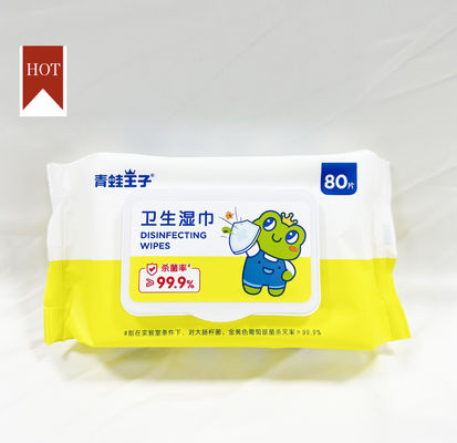 아이들 어른들을 위한 스픈레이스 부직포 버릴 수 있는 습식 와이퍼지