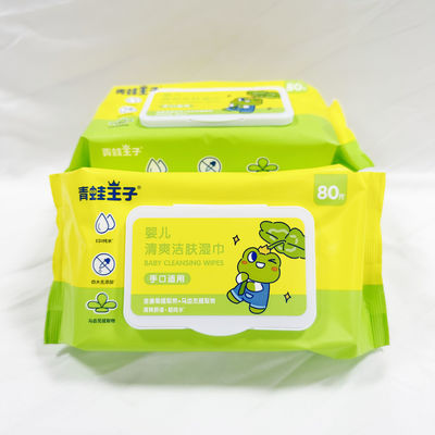 OEM 개인적 로고는 술 없이 위생적으로 습식 와이퍼지에게 50 PC를 넘겨 줍니다