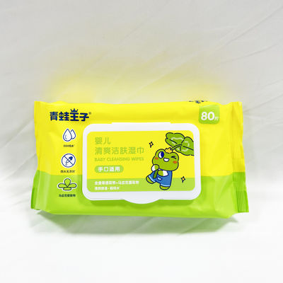 OEM 개인적 로고는 술 없이 위생적으로 습식 와이퍼지에게 50 PC를 넘겨 줍니다