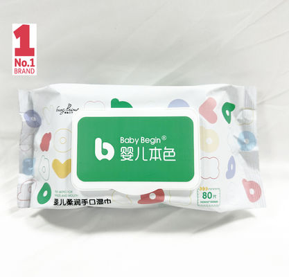 습식인 스픈레이스 구성 아기는 아기를 위해 버릴 수 있는 부직포를 닦습니다