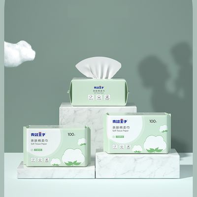 유기적인 OEM 이동 닦기 유리 오일은 개인 라벨 얼굴 마른 면 조직 닦기를 제거하여 구성합니다