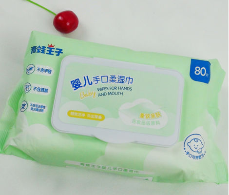 관습 베이비 와이프 무료샘플 물 닦기 유기적 아기 습식 와이퍼지