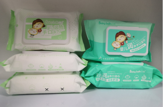 깨끗한 손과 입을 위한 다중 목적 비 알코올성 버릴 수 있는 습식 와이퍼지