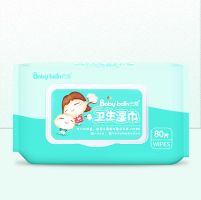 대장균과 황색 포도상 구균 ≥99.99%의 부드러운 버릴 수 있는 습식 와이퍼지 살상률