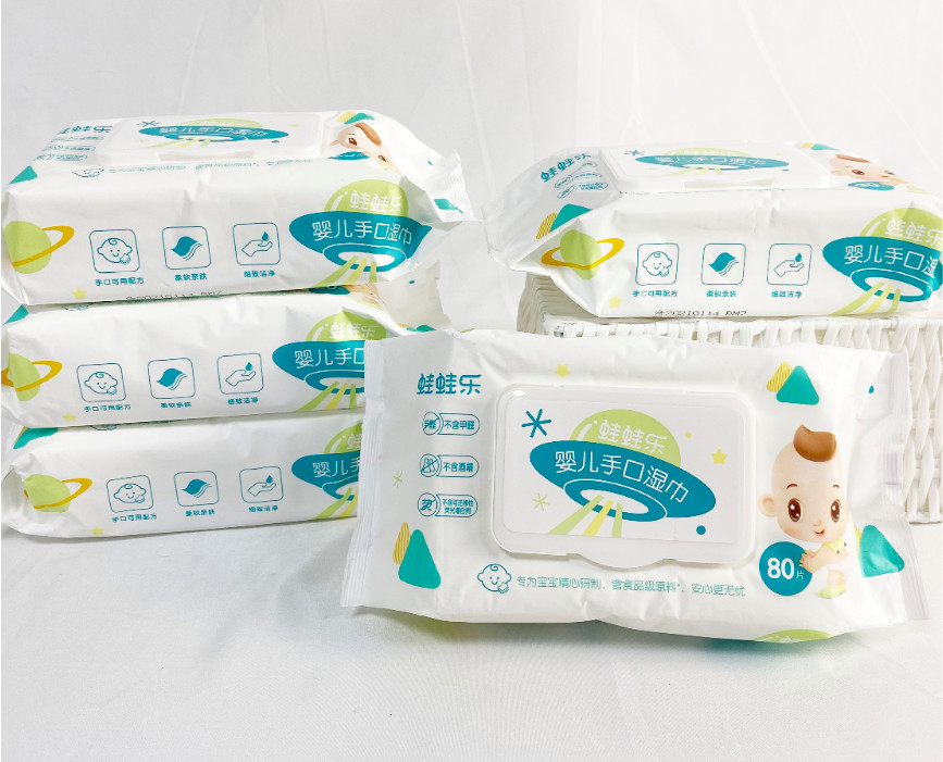 OEM 미니 물티슈 휴대용 파우치 10개 어린이용 일회용 물티슈