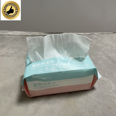 80 PC 초유연 버릴 수 있는 건식 와이프 비 우븐 고급 티슈