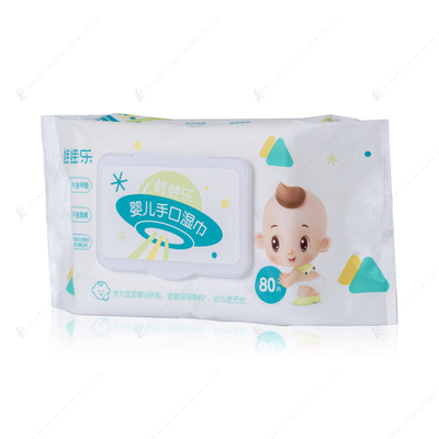 50gsm 술이 자유롭게 한 열 접착포 손과 입 버릴 수 있는 습식 와이퍼지